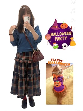 「アイテム（ペットグッズ）」を使った、hito さん（レディース・164cm）の秋コーディネート