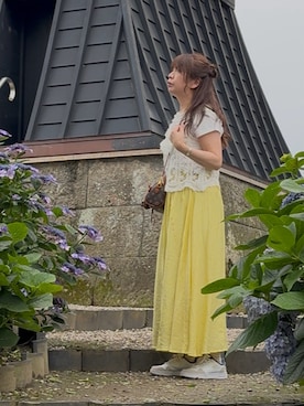 「KOBE LETTUCE（コウベレタス）のアイテム」を使った、hito さん（レディース・164cm）の夏コーディネート