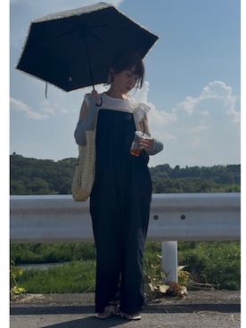 「アイテム（サロペット/オーバーオール）」を使った、hito さん（レディース・164cm・50代）の夏コーディネート