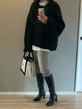 a.megumiさん(レディース・160cm)の冬コーディネート