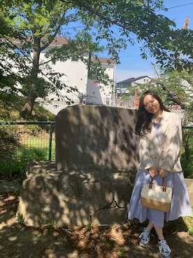 「URBAN RESEARCH（アーバンリサーチ）のアイテム（テーラードジャケット）」を使った、めくさん（レディース・164cm）の春コーディネート