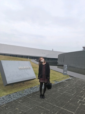 「agnes b.（アニエスベー）のM001 CARDIGAN カーディガンプレッション（カーディガン/ボレロ）」を使った、めくさん（レディース・163cm）の秋コーディネート