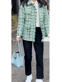 ♦︎トゥモローランド♦︎Ballsey ハウンドトゥースツイード フリンジジャケット 楽天市場】【SALE／40%OFF】ハウンドトゥースツイード フリンジ