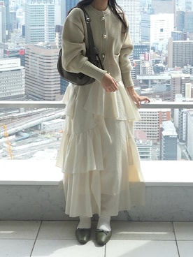 NOBLE　Breezyランダムティアードスカート Noble（ノーブル）の「Breezyランダムティアードスカート