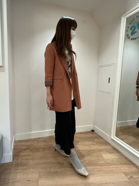 「カラージャケット」｜ORientalTRaffic 下北沢店さん（レディース・159cm）の春コーディネート