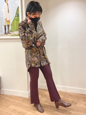 「ストレッチブーツ」｜ORientalTRaffic 下北沢店さん（レディース・159cm）の秋コーディネート