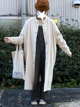 「Java（ジャバ）のアイテム」を使った、かなこさん（レディース・156cm）の冬コーディネート