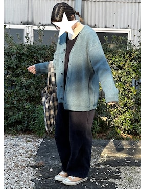 「Serendipity（セレンディピティ）のアイテム（オールインワン・サロペット）」を使った、かなこさん（レディース・156cm）の冬コーディネート