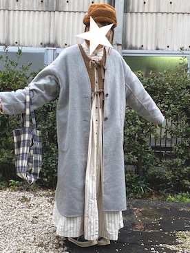 「Serendipity（セレンディピティ）のアイテム（ジャケット/アウター）」を使った、かなこさん（レディース・156cm）の冬コーディネート
