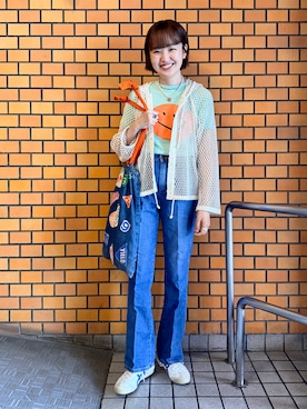 「Wrangler（ラングラー）のアイテム」を使った、odenさん（レディース・162cm）の春コーディネート