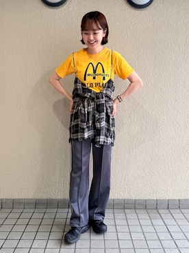 「Needles（ニードルス）のアイテム」を使った、odenさん（レディース・162cm）の夏コーディネート