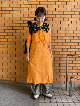 「BEAMS BOY（ビームスボーイ）のアイテム（ワンピース）」を使った、odenさん（レディース・161cm）の秋コーディネート