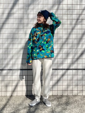 「patagonia」｜「アイテム（スリッポン）」を使った、odenさん（レディース・162cm）の春コーディネート