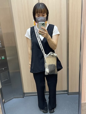 「La-gemme（ラジェム）のアイテム（ジャケット/アウター）」を使った、Sakiiiさん（レディース・164cm）の夏コーディネート