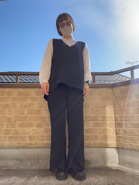 「La-gemme（ラジェム）のアイテム（ジャケット/アウター）」を使った、Sakiiiさん（レディース・164cm）の春コーディネート