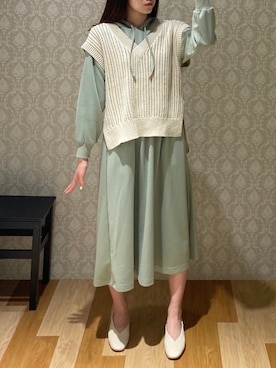 「armonia（アルモニーア）のアイテム」を使った、hinacoさん（レディース・163cm）の春コーディネート