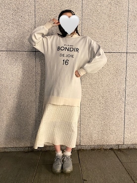 「grounds（グラウンズ）のアイテム（シューズ）」を使った、hinacoさん（レディース・163cm）の春コーディネート