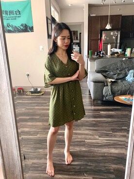 「asos（エイソス）のアイテム（ワンピース）」を使った、wengさん（レディース・150cm）の夏コーディネート
