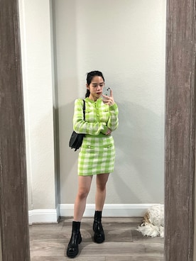 「MANGO（マンゴ）のアイテム（トップス）」を使った、wengさん（レディース・150cm）の春コーディネート