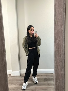 「NIKE（ナイキ）のアイテム（スニーカー、その他）」を使った、wengさん（レディース・150cm）の春コーディネート