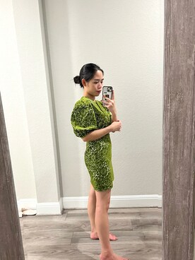 「&other storiesのアイテム（シャツ/ブラウス、グリーン系）」を使った、wengさん（レディース・150cm）の夏コーディネート