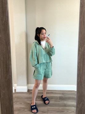 「MANGO（マンゴ）のアイテム（ジャケット/アウター）」を使った、wengさん（レディース・150cm）の秋コーディネート