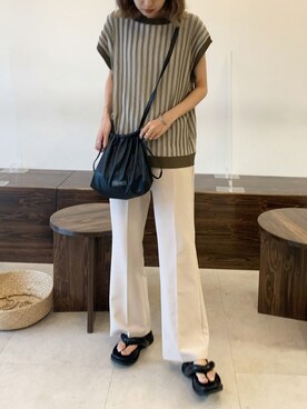 「リエディ(Re:EDIT)」｜𝒌𝒂𝒆𝒅𝒆さん（レディース・160cm）の夏コーディネート