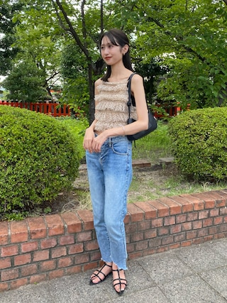 LILY BROWNチュールラッフルフリルトップス LILY BROWN（リリーブラウン）の「チュールラッフルフリル