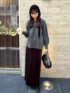 「しまむら（シマムラ）のアイテム（バッグ）」を使った、𝒌𝒂𝒆𝒅𝒆さん（レディース・160cm）の秋コーディネート