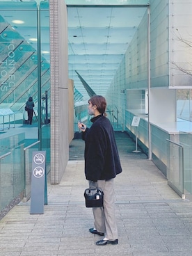 「CLANE（クラネ）のREVERSIBLE MILITARY BOA JACKET（その他アウター）」を使った、Saki 💍さん（レディース・169cm）の秋コーディネート