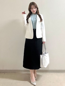「smart pink（スマートピンク）のアイテム」を使った、maiさん（レディース・153cm）の春コーディネート