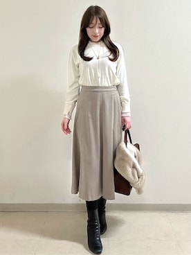 「Reflect（リフレクト）のアイテム（ダウンジャケット/コート）」を使った、maiさん（レディース・153cm）の冬コーディネート