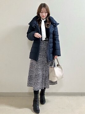 「Reflect（リフレクト）のアイテム（ダウンジャケット/コート）」を使った、maiさん（レディース・153cm）の冬コーディネート