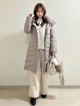 「Reflect（リフレクト）のアイテム（ダウンジャケット/コート）」を使った、maiさん（レディース・153cm）の秋コーディネート