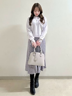 「Reflect（リフレクト）のアイテム（アクセサリー）」を使った、maiさん（レディース・153cm）の冬コーディネート