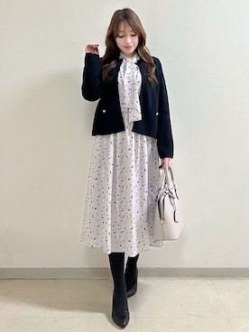 「Reflect（リフレクト）のアイテム（アクセサリー）」を使った、maiさん（レディース・153cm）の冬コーディネート