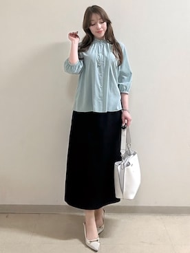 「smart pink（スマートピンク）のアイテム」を使った、maiさん（レディース・153cm）の春コーディネート