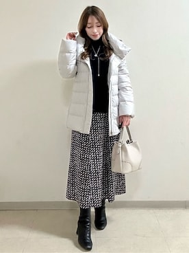「Reflect（リフレクト）のアイテム（ダウンジャケット/コート）」を使った、maiさん（レディース・153cm）の秋コーディネート