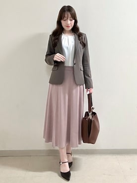 「Reflect（リフレクト）のアイテム（トップス）」を使った、maiさん（レディース・153cm）の秋コーディネート