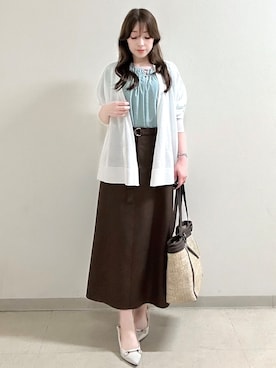 「Reflect（リフレクト）のアイテム（トップス）」を使った、maiさん（レディース・153cm）の夏コーディネート