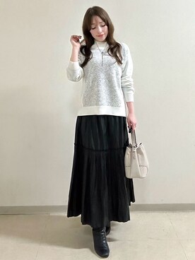 「Reflect（リフレクト）のアイテム（アクセサリー）」を使った、maiさん（レディース・153cm）の冬コーディネート