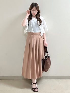 「オフィスカジュアル」｜maiさん（レディース・153cm）の夏コーディネート