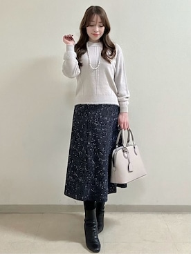 「Reflect（リフレクト）のアイテム（アクセサリー）」を使った、maiさん（レディース・153cm）の冬コーディネート