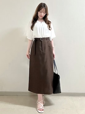「Reflect（リフレクト）のアイテム（トップス）」を使った、maiさん（レディース・153cm）の夏コーディネート