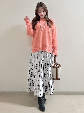 「Reflect（リフレクト）のアイテム（アクセサリー）」を使った、maiさん（レディース・153cm）の冬コーディネート
