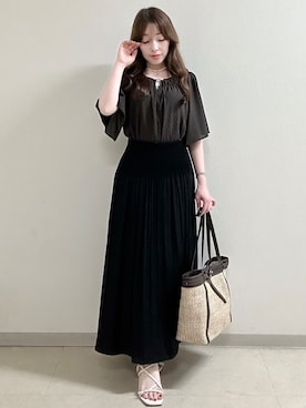 「Reflect（リフレクト）のアイテム（トップス）」を使った、maiさん（レディース・153cm）の夏コーディネート