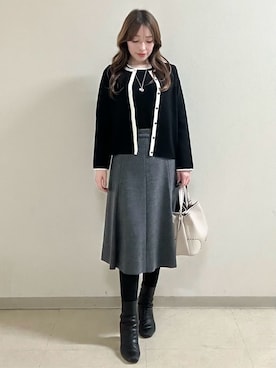 「Reflect（リフレクト）のアイテム（ダウンジャケット/コート）」を使った、maiさん（レディース・153cm）の冬コーディネート