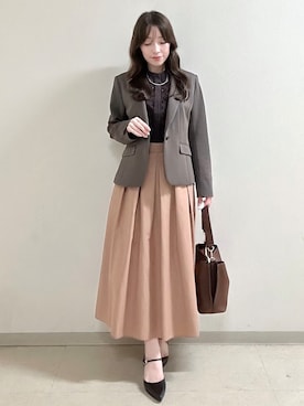 「Reflect（リフレクト）のアイテム（アクセサリー）」を使った、maiさん（レディース・153cm）の秋コーディネート