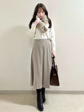 「Reflect（リフレクト）のアイテム（ダウンジャケット/コート）」を使った、maiさん（レディース・153cm）の冬コーディネート