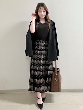 「Reflect（リフレクト）のアイテム」を使った、maiさん（レディース・153cm）の秋コーディネート